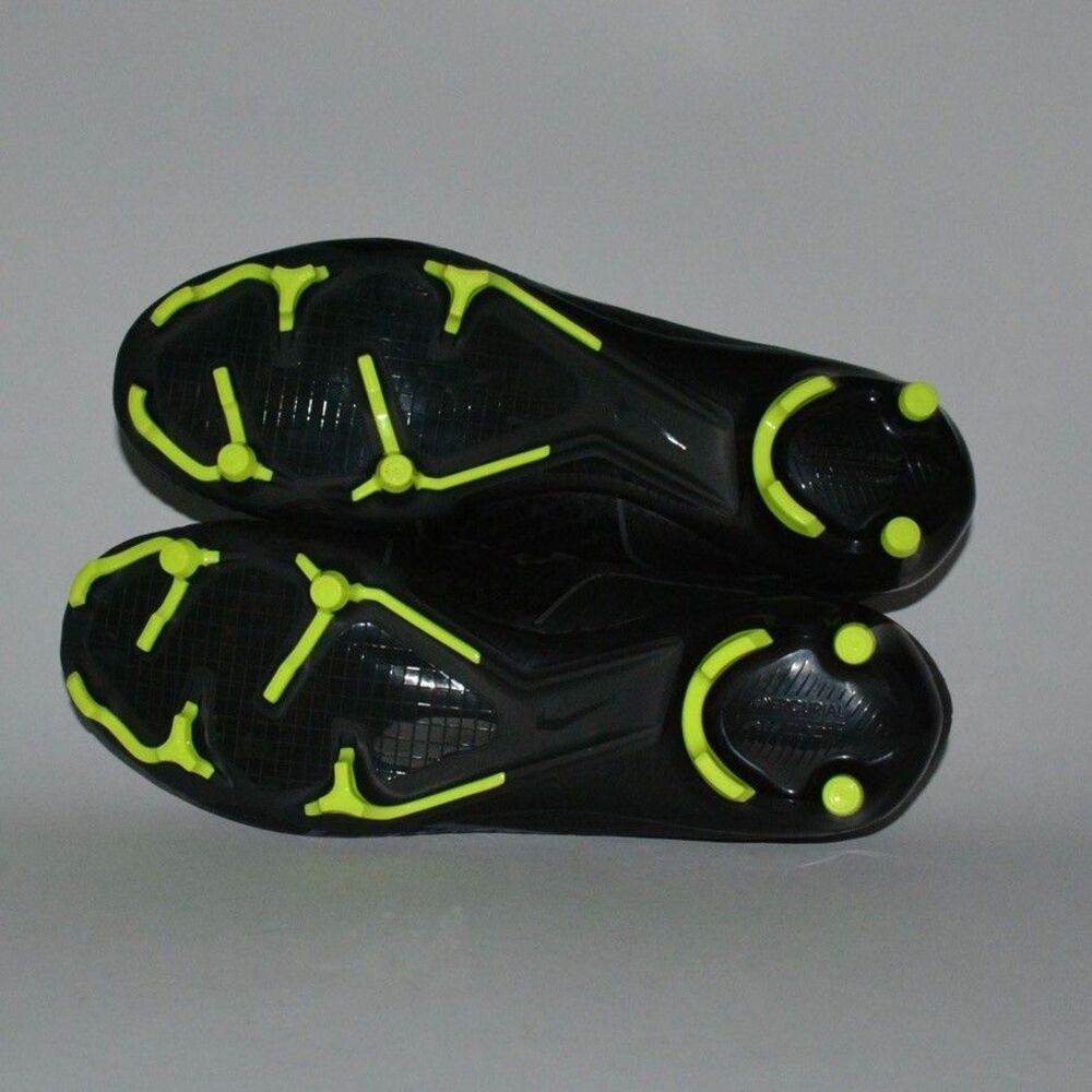 Nike Mercurial Vapor 15 Academy FG/MG Size 7.5 Black Grey Volt DJ5631-001 Cleat - Picture 6 of 7